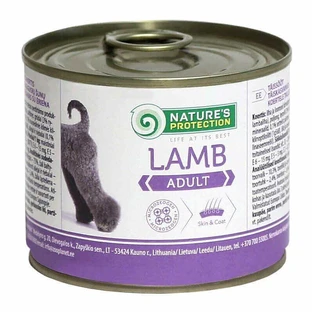 Nature's Protection Adult Lamb – Консервований корм з м'ясом ягняти для дорослих собак всіх порід; 200 г