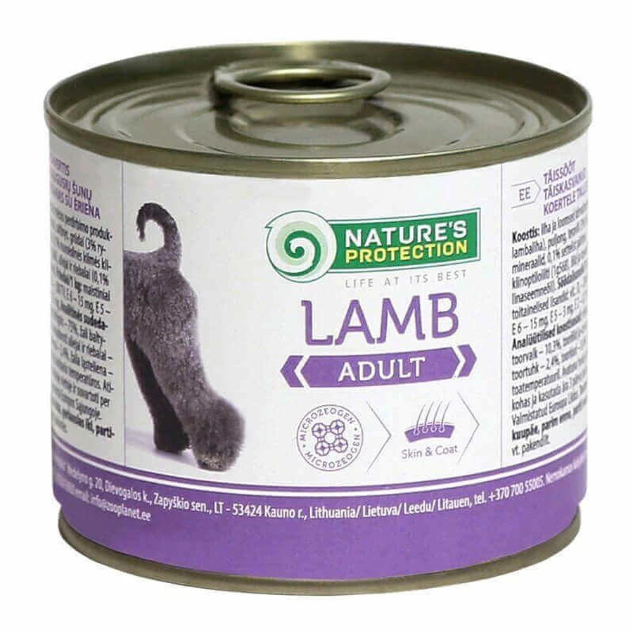 Nature's Protection Adult Lamb – Консервований корм з м'ясом ягняти для дорослих собак всіх порід; 200 г: ціни та характеристики