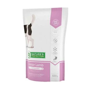 Nature's Protection Junior Lamb All Breeds - Сухой корм с ягненком для щенков всех пород; 500 г