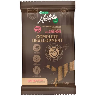 Nature's Protection Lifestyle Grain Free Salmon Complete Development – Беззерновое лакомства с лососем для активных молодых собак; 110 г