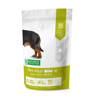 Nature's Protection Mini Adult Small Breeds - Сухой корм с курицей для взрослых собак мелких пород; 500 г