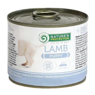Nature's Protection Puppy Lamb – Консервированный корм с мясом ягнёнка для щенков; 200 г