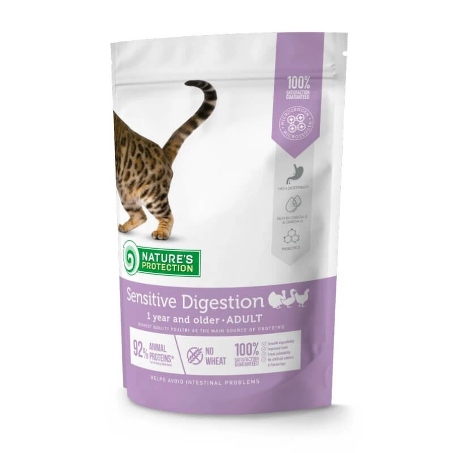Nature's Protection Sensitive Digestion - Сухий корм з птицею для котів чутливих до їжі; 400 г: ціни та характеристики