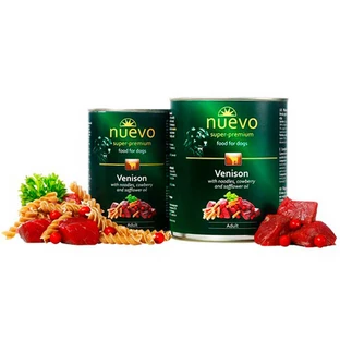 Nuevo (Нуєво) Adult Venison - Консервований корм з олениною, брусницею та сафлоровою олією для собак; 400 г
