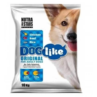 Nutra Five Stars (Нутра Файв Старс) Doglike Original - Сухий корм з яловичиною та куркою для дорослих собак з низькою активністю; 10 кг