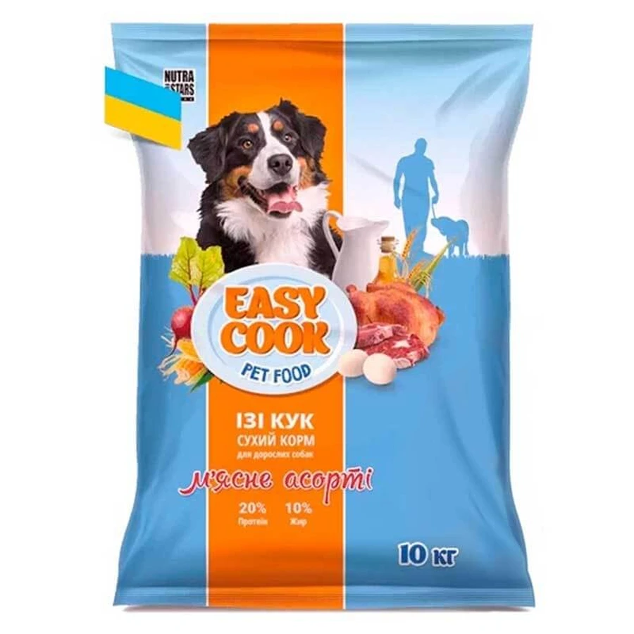 Nutra Five Stars (Нутра Файв Старс) Easy Cook - Сухой корм мясное ассорти для собак; 10 кг: цены и характеристики