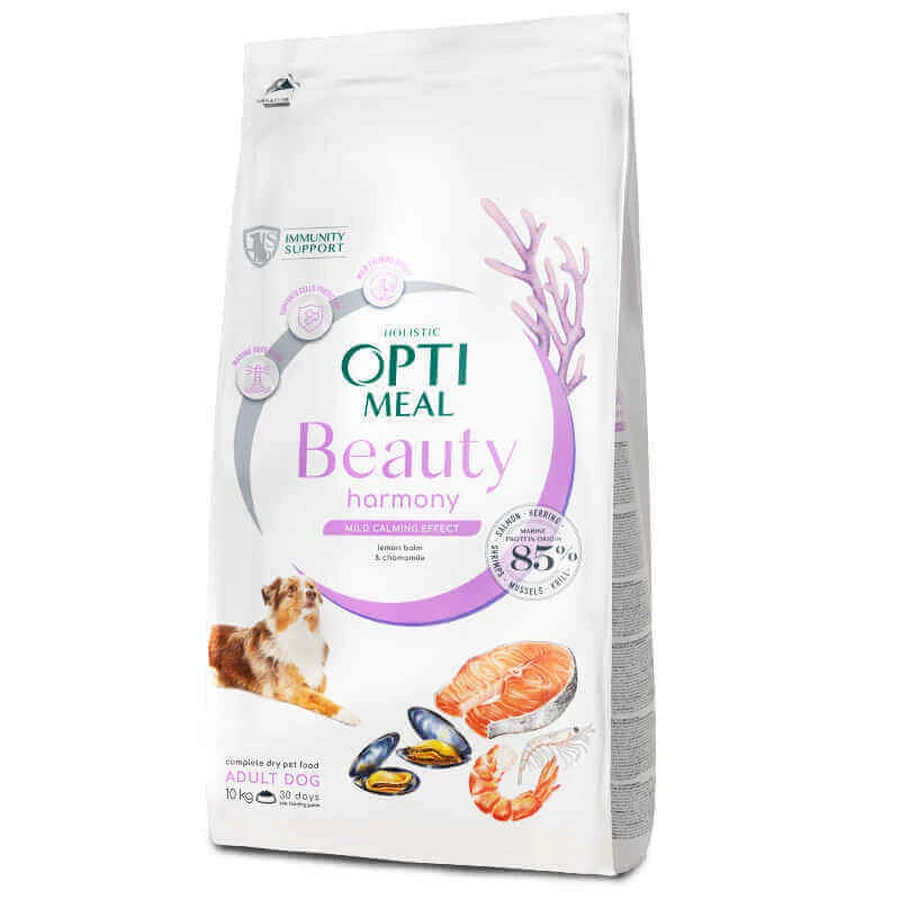 UAnimals OptiMeal Beauty Harmony Adult Dog - Сухий корм з морепродуктами для дорослих собак з м'яким заспокійливим ефектом; 10 кг: ціни та характеристики