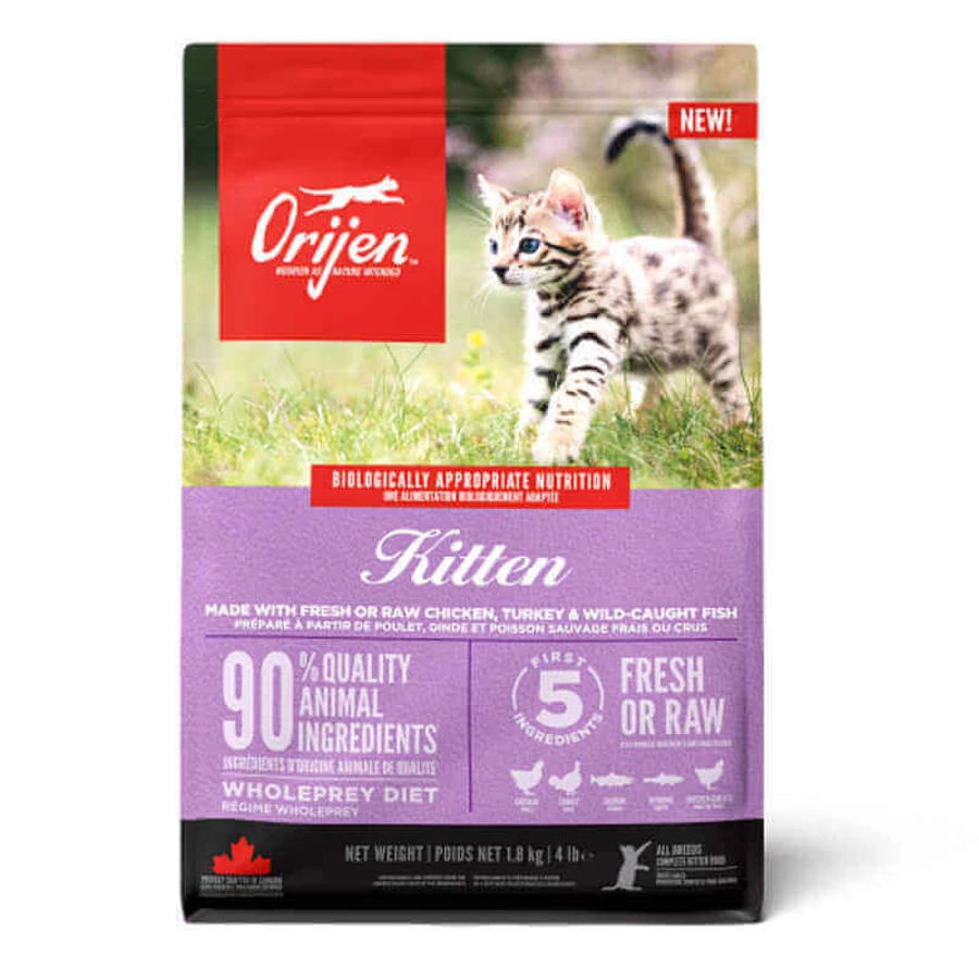 Orijen Kitten - Сухий корм із м'ясом птиці та риби для кошенят; 1,8 кг: ціни та характеристики