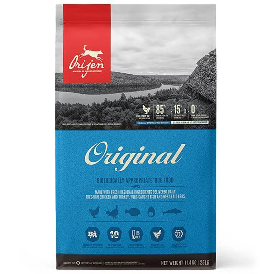 Orijen Original Dog - Сухий корм з м'ясом курчат і індички для собак всіх порід і всіх стадій життя; 11,4 кг: ціни та характеристики