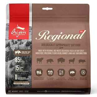 Orijen Regional Red Cat - Сухой корм с бизоном и кабаном для кошек и котят; 340 г