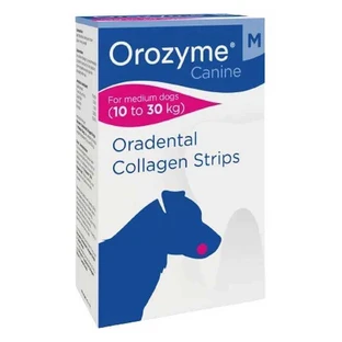 Orozyme Strips - Жувальні колагенові смужки для гігієни ротової порожнини собак різних порід; Medium (10-30 кг)