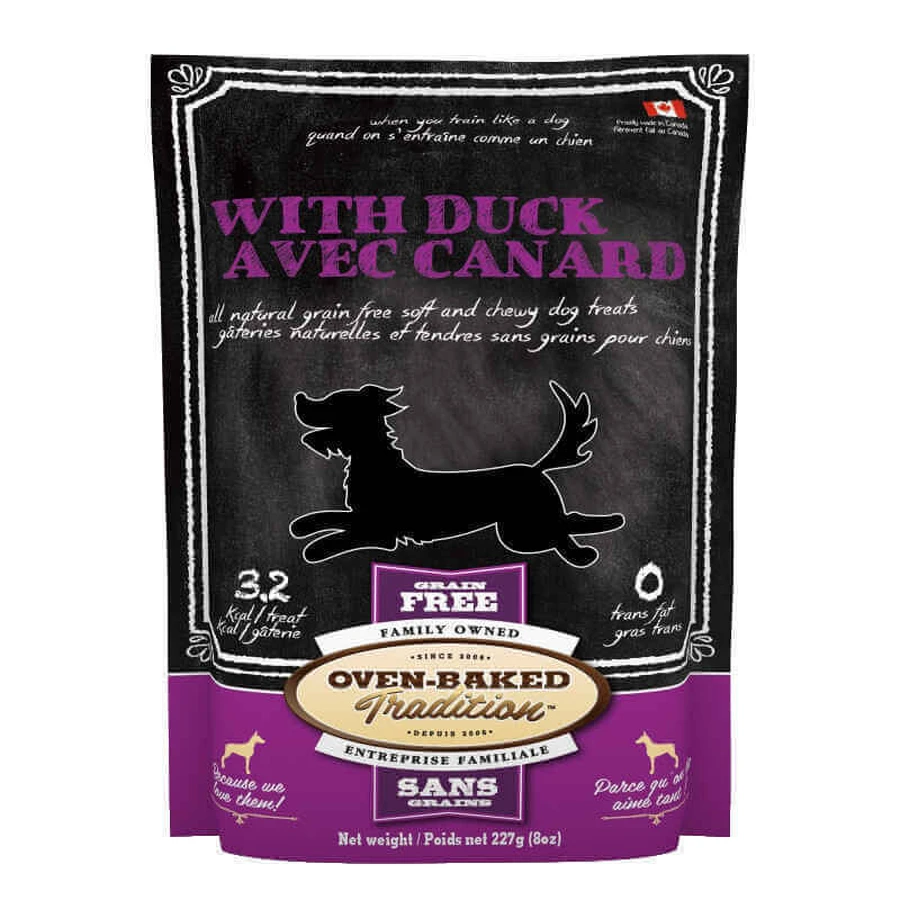 Oven-Baked (Овен-Бекет) Tradition Dog Duck - Беззернові ласощі для собак із качкою; 227 г: ціни та характеристики
