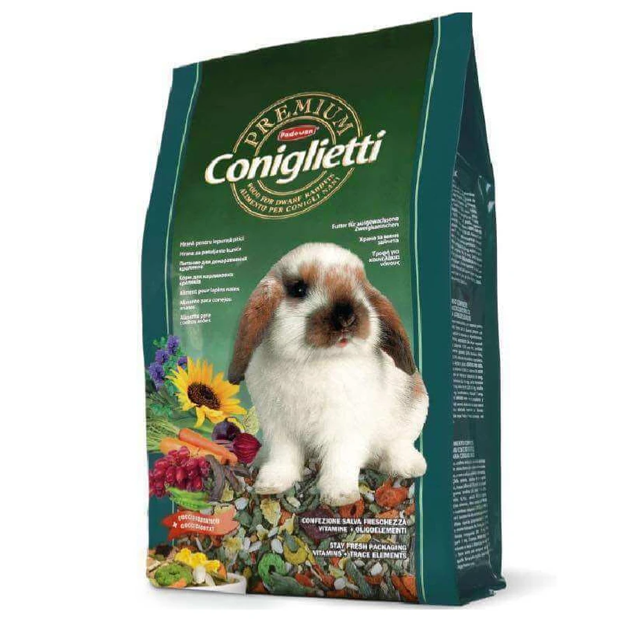 Padovan (Падован) PREMIUM Coniglietti - Корм сбалансированный для декоративных кроликов; 2 кг: цены и характеристики