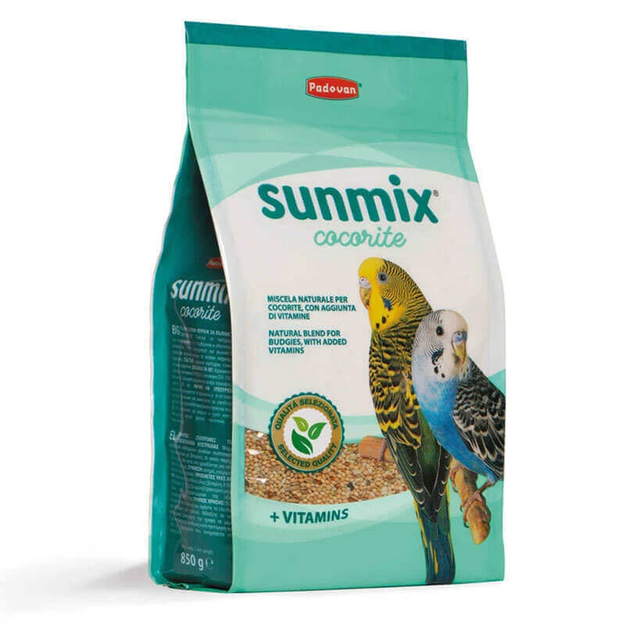 Padovan SunMix Сocorite (Падован СанМікс Кокоріте) - Комплексний корм для хвилястих папуг; 850 г: ціни та характеристики