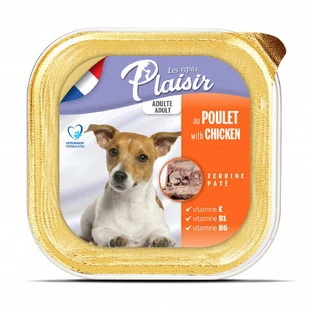 Plaisir (Плєзір) Adult Dog Chicken Terrine - Повнораціонний вологий корм з куркою для дорослих собак (террін); 150 г