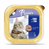 Plaisir (Плєзір) Adult Sterilized Cat Tuna Terrine - Повнораціонний вологий корм з тунцем для дорослих стерилізованих котів (террін); 100 г
