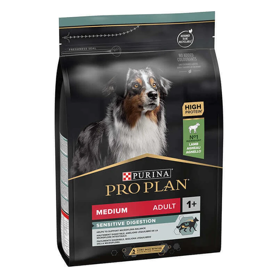Purina Pro Plan Medium Sensitive Digestion Adult – Сухий корм з ягням для дорослих собак середніх порід; 3 кг: ціни та характеристики