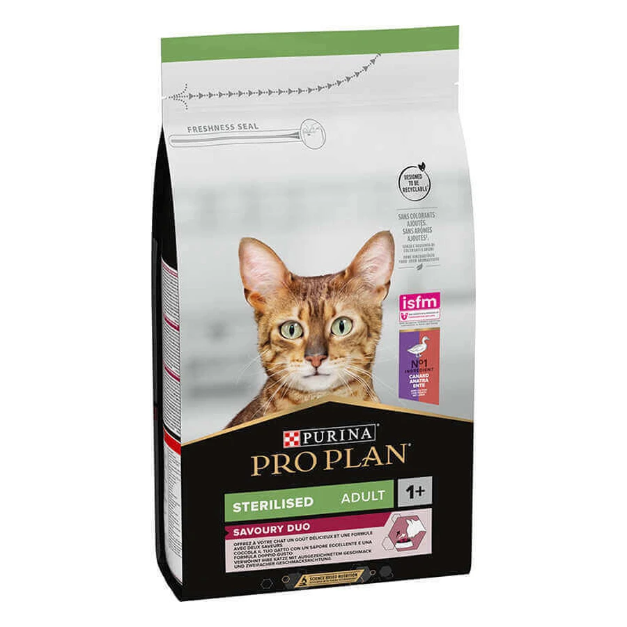 Purina Pro Plan Sterilised Adult Duck with Liver - Сухий корм з качкою і печінкою для стерилізованих котів; 1,5 кг: ціни та характеристики