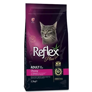 Reflex Plus (Рефлекс Плюс) Adult Cat Choosy Salmon – Сухой корм с лососем для привередливых котов; 1,5 кг