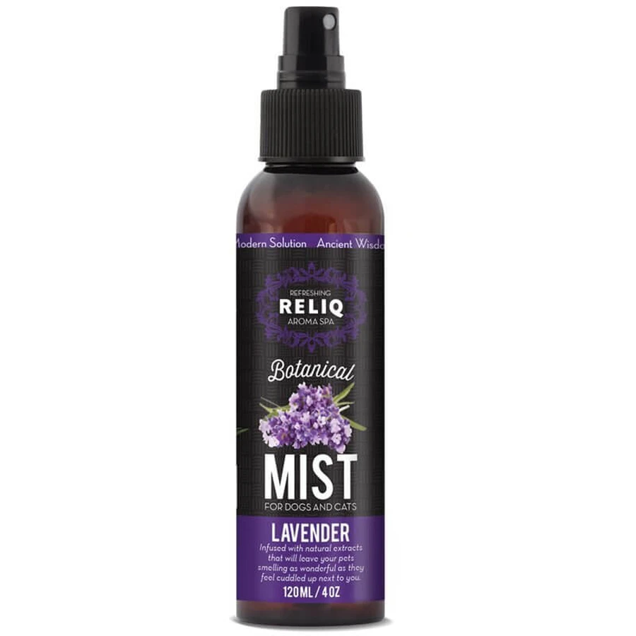 Reliq (Релик) Botanical Mist-Lavender - Спрей-одеколон с ароматом лаванды для ухода и увлажнения шерсти собак и котов; 120 мл: цены и характеристики