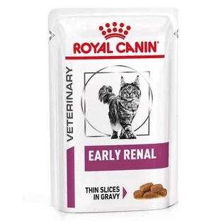 Royal Canin Early Renal Feline - Консервированный корм, диета для кошек при заболеваниях почек (дольки в соусе); 85 г