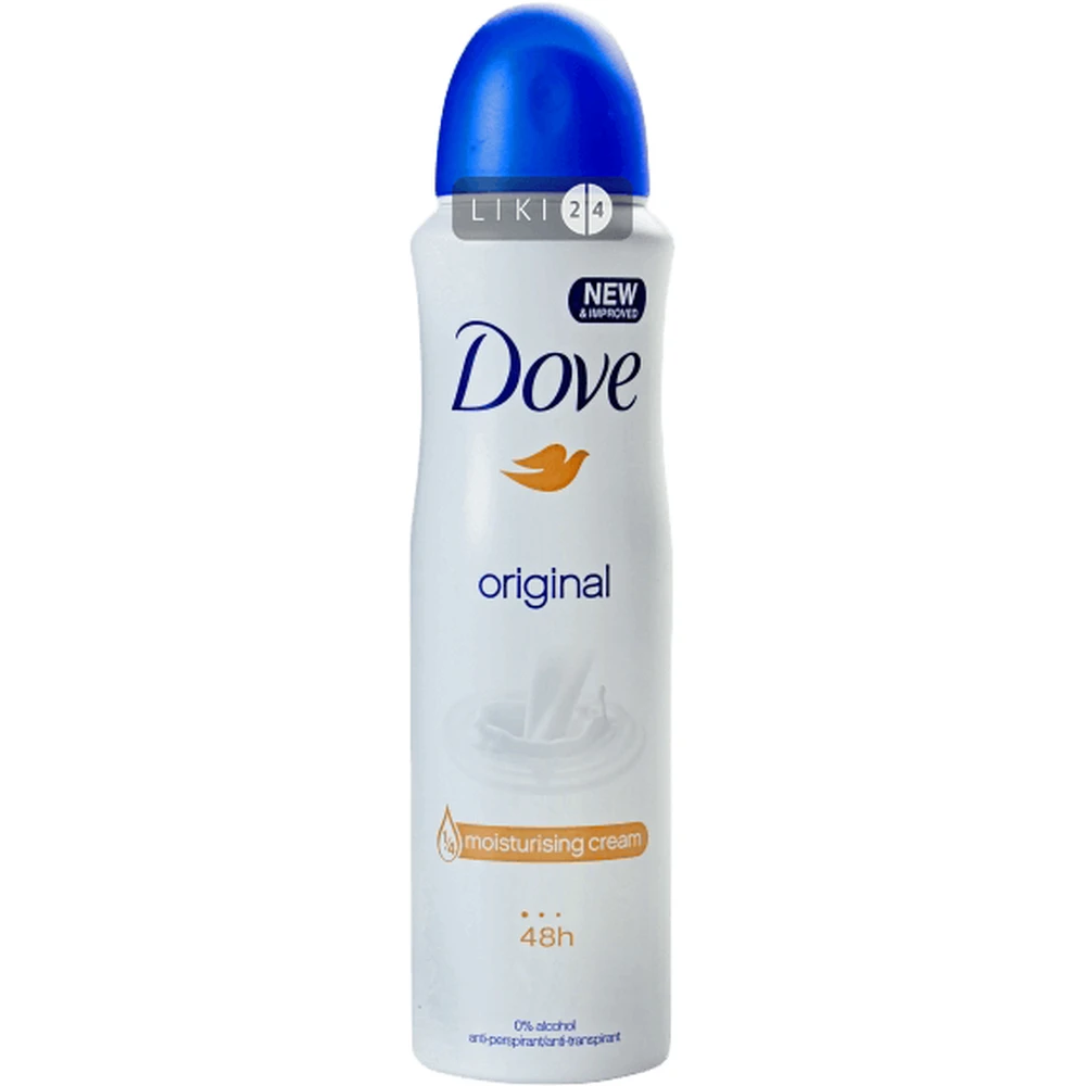 Антиперспірант-аерозоль Dove Оригінал 150 мл: ціни та характеристики