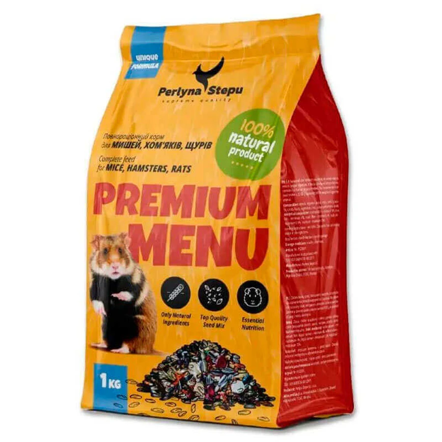 Перлина степу Premium Menu - Зерновая смесь для хомяков; 1 кг: цены и характеристики