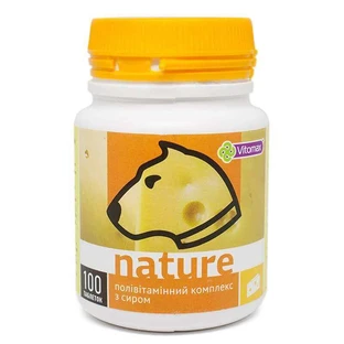 Vitomax (Витомакс) Nature - Поливитаминный комплекс для собак с сыром; 100 шт.