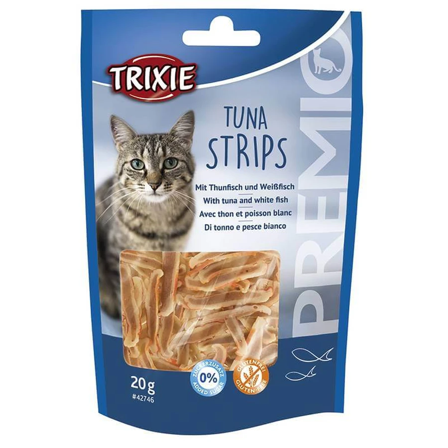 Trixie (Тріксі) PREMIO Tuna Strips - Ласощі Смуги з тунця і білою рибою для котів; 20 г: ціни та характеристики