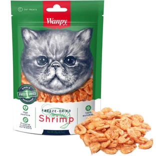 Wanpy (Ванпі) Freeze Dried Shrimp Cat - Ласощі сушені креветки для котів; 20 г