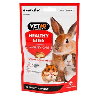 VetIQ Healthy Bites Immunity - Лакомства с эхинацеей для повышения иммунитета грызунов; 30 г