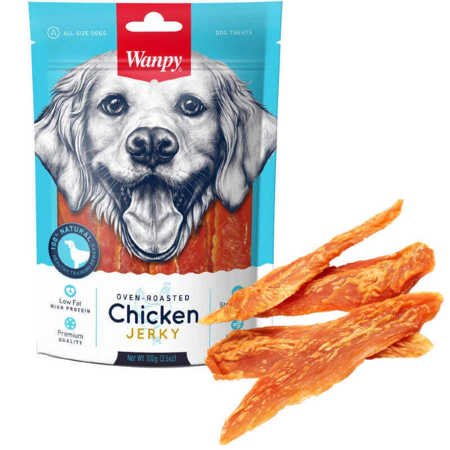 Wanpy (Ванпі) Chicken Jerky - Філе курки в'ялене для собак; 100 г: ціни та характеристики
