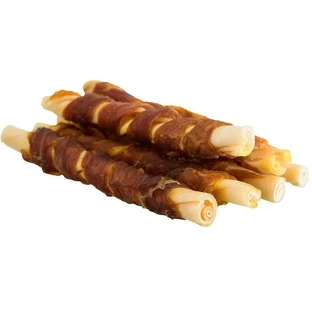 Trixie (Тріксі) Denta Fun Buffalo Chewing Rolls – Жувальні палички з м'сом буйвола для чищення зубів для собак; 70 г / 12 см (5 шт)