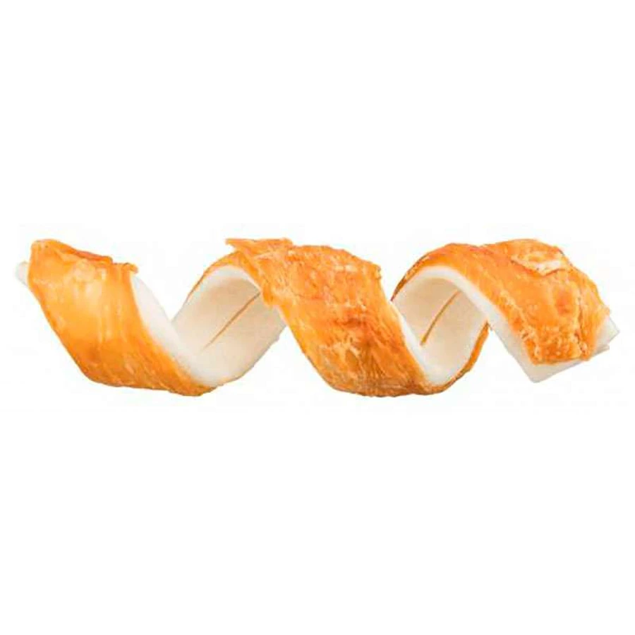 Trixie (Тріксі) DentaFun Knotted Chewing – Ласощі з куркою для чищення зубів, жувальні спіральки для собак; 3х15 см: ціни та характеристики