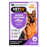 VetIQ Serene Calming Plus - Заспокійливі пігулки для гіперактивних, нервових собак середніх та великих порід; 60 шт. (20-60 кг)
