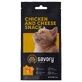 Savory Cats Snacks Pillows Gourmand with Chicken and Cheese - Хрустящие лакомства-подушечки с курицей и сыром для взрослых привередливых котов; 60 г