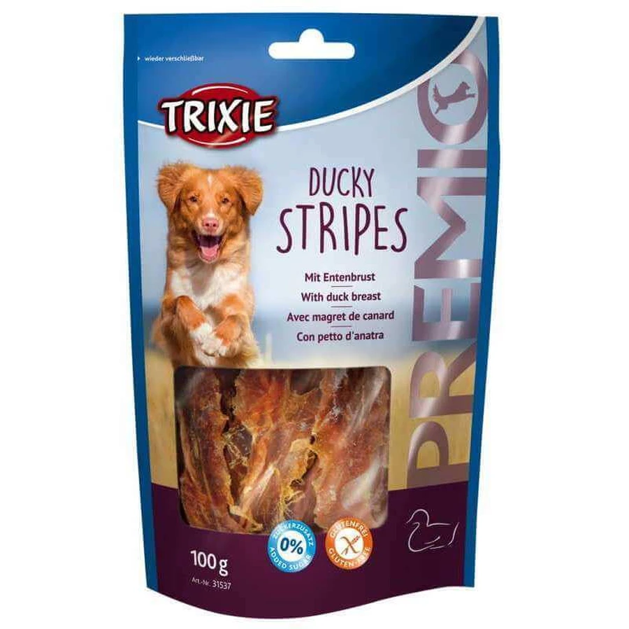 Trixie (Тріксі) Premio Ducky Stripes - Ласощі з качиною грудкою для собак; 100 г: ціни та характеристики