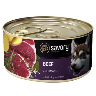 UAnimals Savory Dog Gourmand Вeef - Влажный корм с мясом говядины для взрослых собак гурманов; 200 г