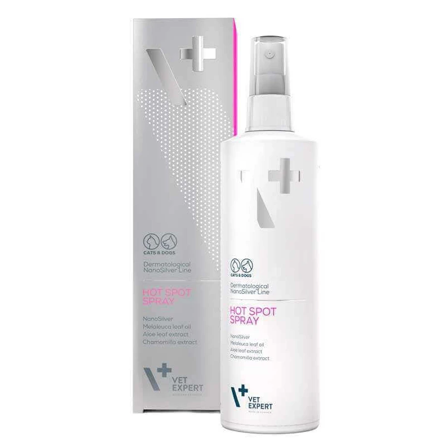 VetExpert (ВетЭксперт) NanoSilver Hot Spot Spray - Спрей НаноСеребро для горячих точек и мест поражения кожи у кошек и собак; 100 мл: цены и характеристики