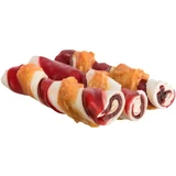 Trixie (Тріксі) Denta Fun Barbecue Chicken Chewing Rolls – Жувальні ласощі-палички барбекю/курка для чищення зубів собак; 105 г / 12 см (3 шт.)