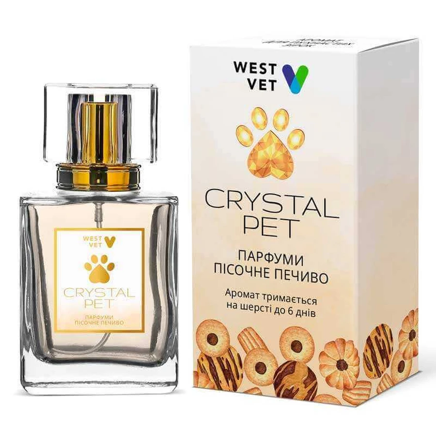 West Vet Crystal Pet - Парфуми Пісочне печиво для собак і котів; 50 мл: ціни та характеристики