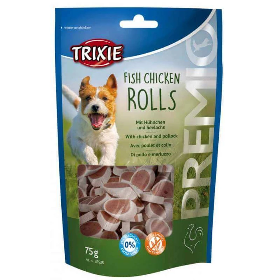 Trixie (Тріксі) PREMIO Chicken and Pollock Rolls - Ласощі роли для собак з куркою і лососем; 75 г: ціни та характеристики