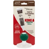 TropiClean (Тропіклін) Enticers Kong Dental Ball - Набор по догляду за ротовою порожниною (шарик, гель) зі смаком копченої яловичої грудки для собак; М