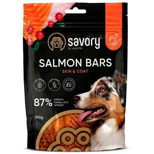 Savory Bars With Salmon - Джерки батончики з лососем для собак; 100 г