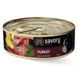 Savory Dog Gourmand Turkey - Вологий корм з м'ясом індички для дорослих собак гурманів всіх порід; 100 г
