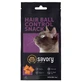 Savory Cats Snacks Pillows Hair Ball Control - Хрустящие лакомства-подушечки для выведения шерсти взрослых котов; 60 г