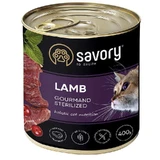 Savory Cat Gourmand Sterilized Lamb - Влажный корм c ягненком для стерилизованных котов всех пород; 400 г
