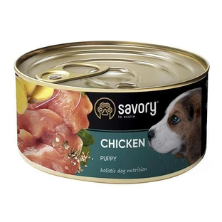 UAnimals Savory Chicken Puppy - Влажный корм из мяса курицы для щенков; 200 г