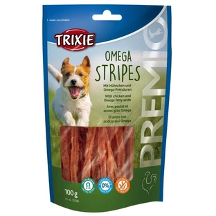 Trixie (Трикси) Premio Omega Stripes - Лакомство филе курицы для собак; 100 г