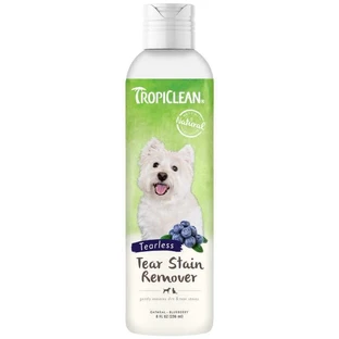 TropiClean (Тропиклин) Tear Stain Remover - Средство для удаления пятен от слез с ароматом черники для собак и кошек; 236 мл